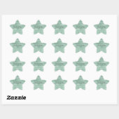  Mint Green Glitter Ombre Stripes Ster Sticker (Vel)