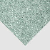 Mint Green Glitter Sequin Decorting Kerstmis Tissuepapier (Detail)