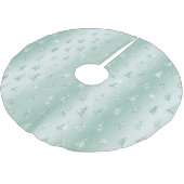Mint Green Glitter Sparkle Kerstbomen Kerstboom Rok (Gekanteld)