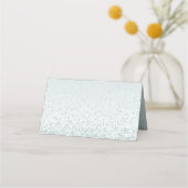 Mint Green Glittery Wedding Place Card (Achterkant)