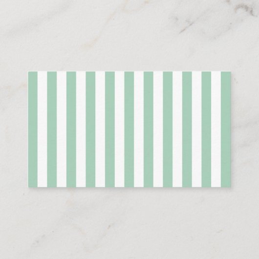 Mint Green Gold Diaper Raffle Baby shower Kaarten (Achterkant)