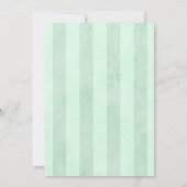 Mint Green Gold Eiffel Tower 50th Birthday Kaart (Achterkant)