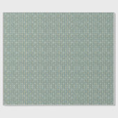 Mint Green, goud, Art Decopatroon, , retro, me Cadeaupapier (Vlak)