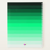 Mint Green Gradient Day Planner (Achterkant)