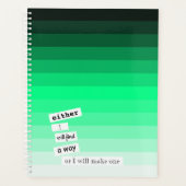 Mint Green Gradient Day Planner (Voorkant)