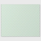 Mint Green Herringbone Pattern Cadeaupapier (Vlak)
