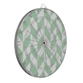 Mint Green Herringbone Pattern Dartbord (Voorkant Links)