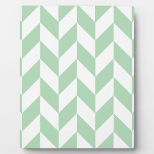 Mint Green Herringbone Pattern Fotoplaat