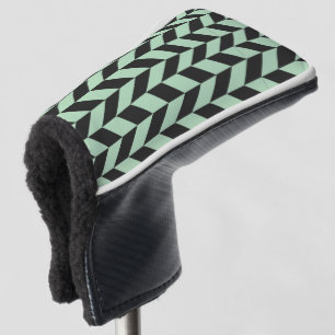 Mint Green Herringbone Pattern Golfheadcover