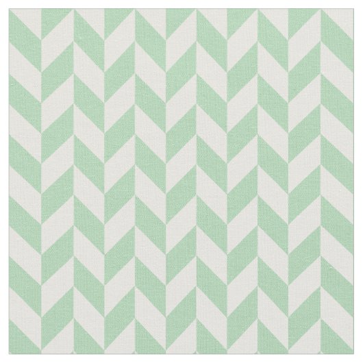 Mint Green Herringbone Pattern Stof (Close Up)