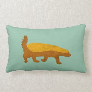 Mint Green Honey Badger Love Pillow Kussen