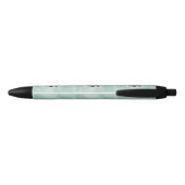 Mint Green Ivory Rozen Pearls Heart Black Pen (Achterkant)