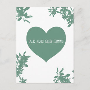 Mint Green Ivy-kaart Briefkaart