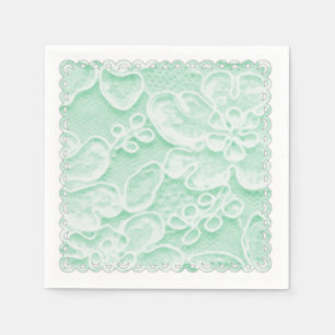 Mint Green Lace Servet
