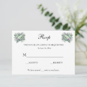 MInt Green Lavender Floral RSVP (Debout devant)