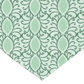 Mint Green Leaf Pattern Table Runner Korte Tafelloper (Hoek)