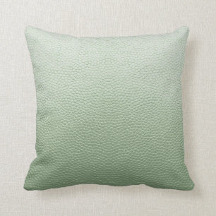Mint Green Leather Kussen