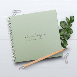 Mint Green Letters voor Mijn Daughter Memory Keepo Notitieboek