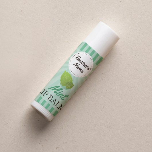 Mint Green - Lip Balm Étiquette - Carré de 1,25 po