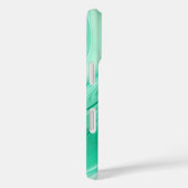 Mint Green Marble Flow – Abstract vloeistofpatroon Case-Mate iPhone Case (Achterkant / Rechts)