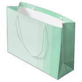 Mint Green Modern Elegant Sjabloon Trendy Groot Cadeauzakje (Achterkant Gekanteld)