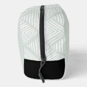 Mint Green Moderne Minimalistische Monogrammed Toilettasje (Rechts)