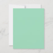 Mint Green Monogram 2 Initialen met twee letters M Notitiekaartje (Achterkant)