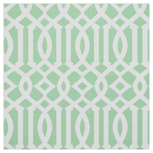 Mint Green Motif marocain | Tissu (Échantillon)