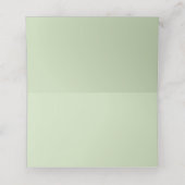 Mint Green Nautical Anchor Reception Place Card (Binnenkant ongevouwen)