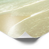 Mint Green Ocean Pastel Beach Photographie (Coin)