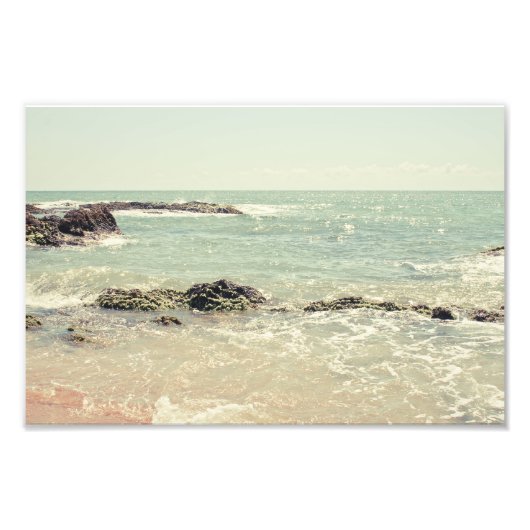 Mint Green Ocean Pastel Beach Photographie (Devant)