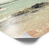 Mint Green Ocean Pastel Beach Photographie (Coin)