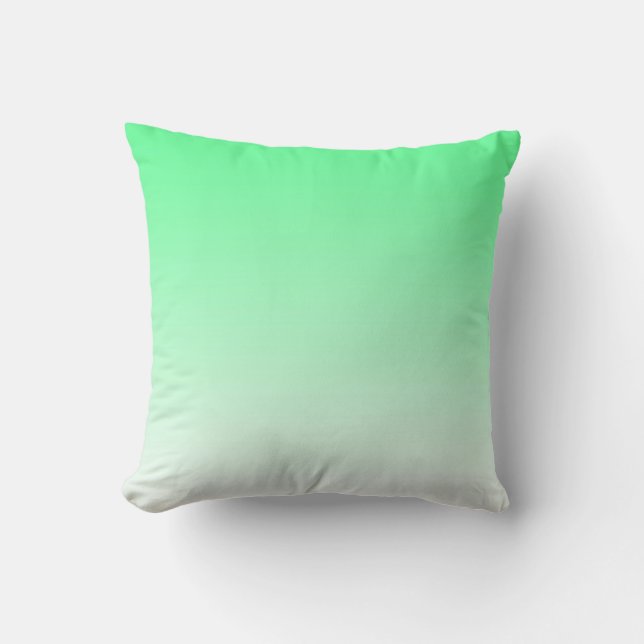 Mint Green Ombre Pillow Kussen (Voorkant)