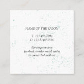 Mint Green Paint Splatter Rendez-vous Reminder voi (Dos)