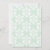 Mint Green Parijse Eiffeltoren Stadstafel Kaarten (Achterkant)