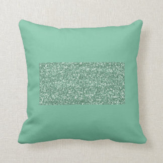 Mint Green Pillow met Faux Glitter Kussen