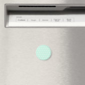 Mint Green Polka Dot Magneet (Insitu (Vaatwasser))