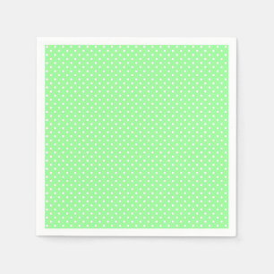 Mint Green Polka Dot Pattern Napkins Servet