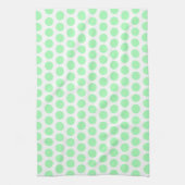 Mint Green Polka Dot Theedoek (Verticaal)