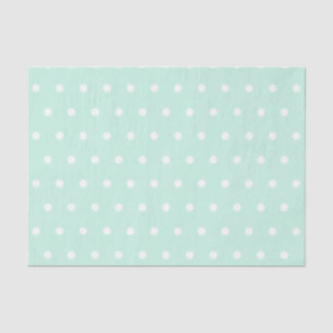 Mint Green Polka Dot Tissuepapier