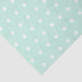 Mint Green Polka Dot Tissuepapier (Detail)