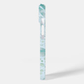 Mint green psychedelic monogram Case-Mate iPhone case (Achterkant / Links)