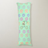 Mint Green Reversible Custom Donut Body Pillow Lichaamskussen (Voorkant Verticaal)