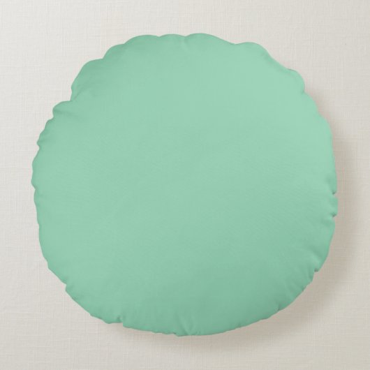 Mint Green Rond Kussen (Voorkant)