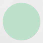 Mint Green Ronde Labels Stickers (Design 2)