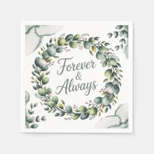 Mint Green & Sage Green Eucalyptus Servet