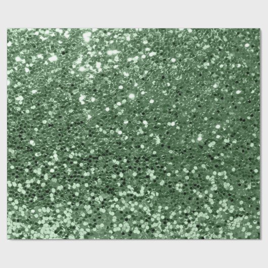 Mint Green Sequin Glitter Shiny Effect Cadeaupapier (Vlak)