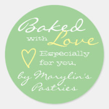 Mint Green Simple Made with Love Heart Pastel