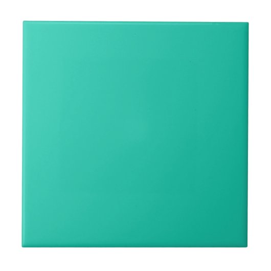 Mint Green Solid Color Tile Tegeltje (Voorkant)