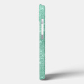 Mint Green Sparkle Glitter Girly Glam Case-Mate iPhone Case (Achterkant / Links)